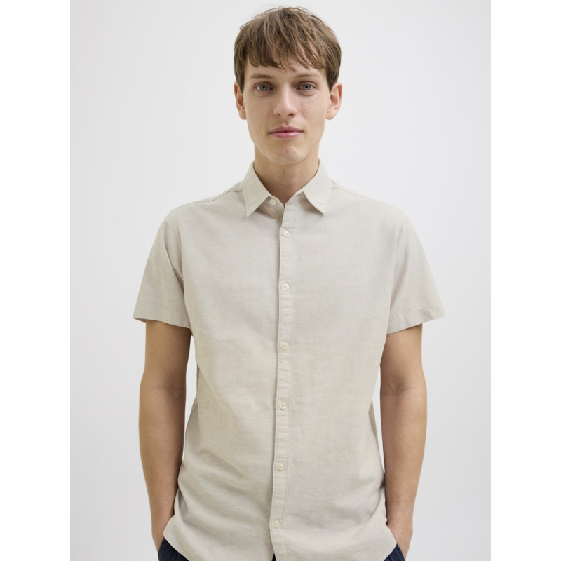 JJ REBEL Moss Sunny Hør Skjorte - Moonbeam