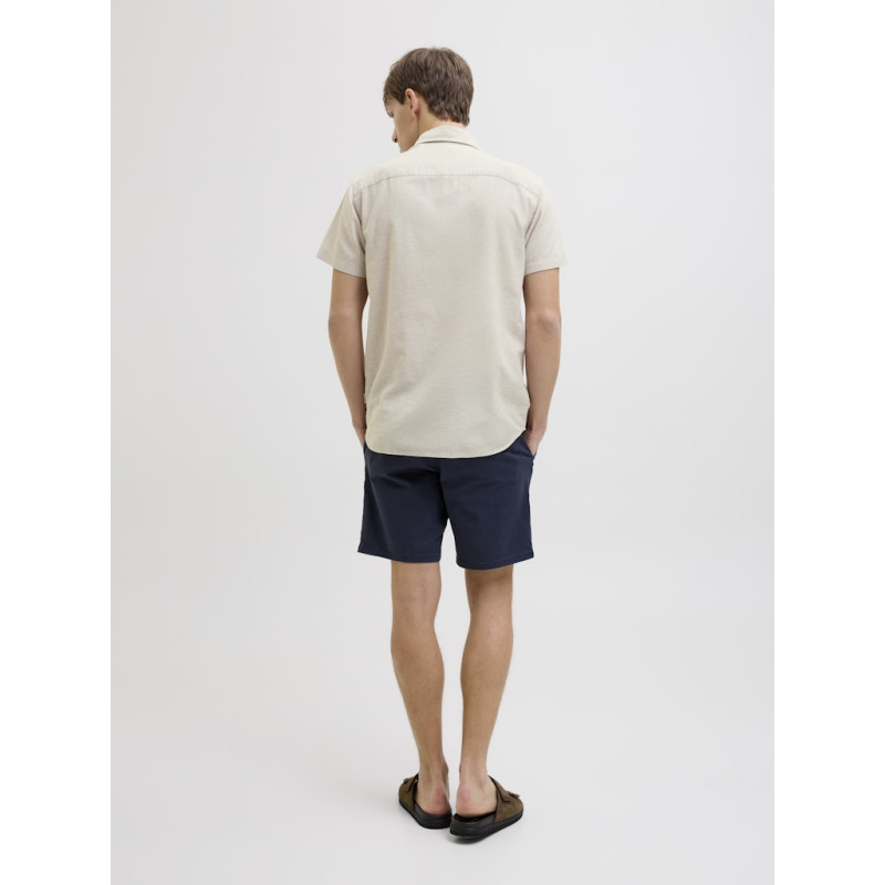 JJ REBEL Moss Sunny Hør Skjorte - Moonbeam