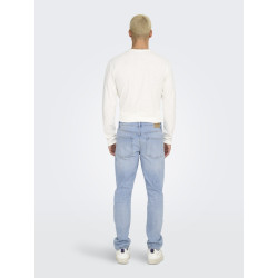 ONLY & SONS Weft Reg. Box Pim Jeans - Light Blue Denim