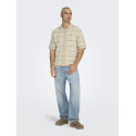 ONLY & SONS Bart Rlx 5 Strik Skjorte - Silver Lining