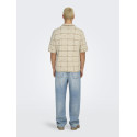 ONLY & SONS Bart Rlx 5 Strik Skjorte - Silver Lining