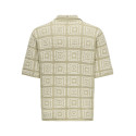 ONLY & SONS Bart Rlx 5 Strik Skjorte - Silver Lining