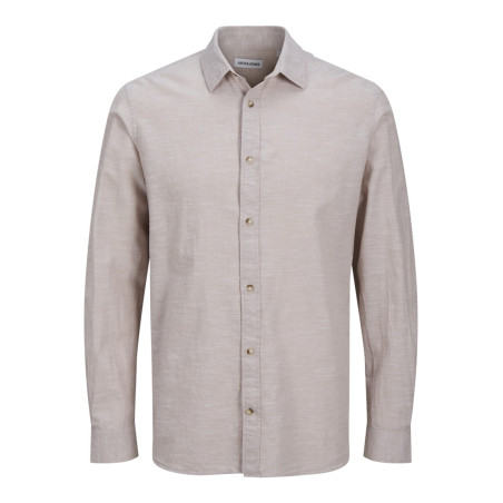 JACK & JONES Summer Hør Skjorte - Crockery