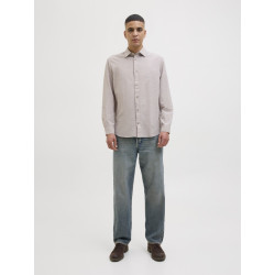 JACK & JONES Summer Hør Skjorte - Crockery