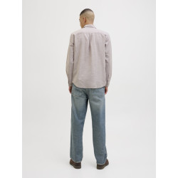 JACK & JONES Summer Hør Skjorte - Crockery