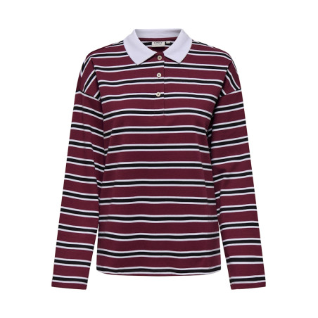 ONLY Lara Stribet Polo - Cabernet