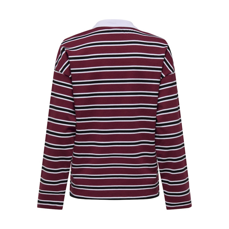 ONLY Lara Stribet Polo - Cabernet
