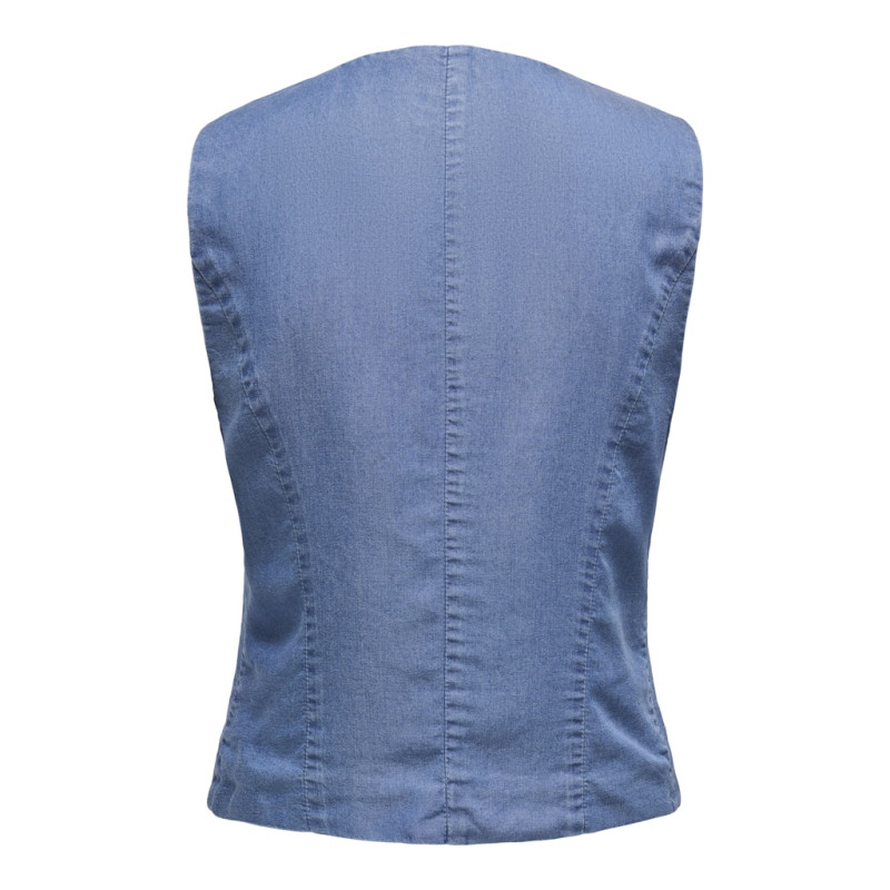 ONLY Iris Charis Life Vest - Medium Blue Denim
