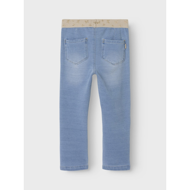 NAME IT Mini Salli Slim Sweat Jeans - Light Blue Denim