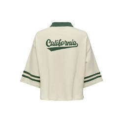 ONLY Kelly Oversized Polo - Birch / Pineneedle