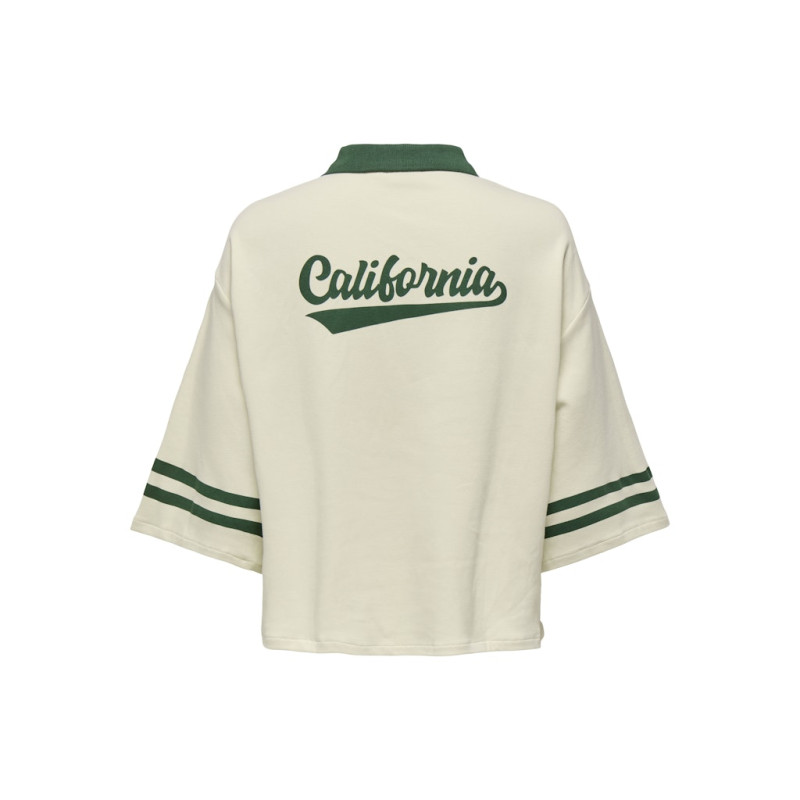 ONLY Kelly Oversized Polo - Birch / Pineneedle