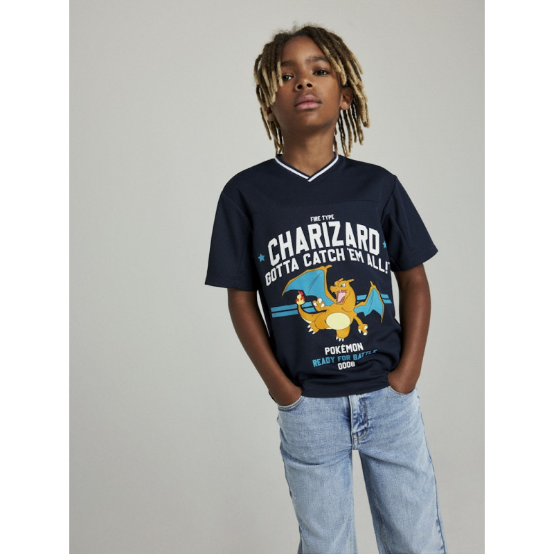 NAME IT KIDS Milas Pokemon T-shirt - Navy Blazer