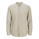 JACK & JONES PLUS Breeze Band Hør Skjorte - Crockery