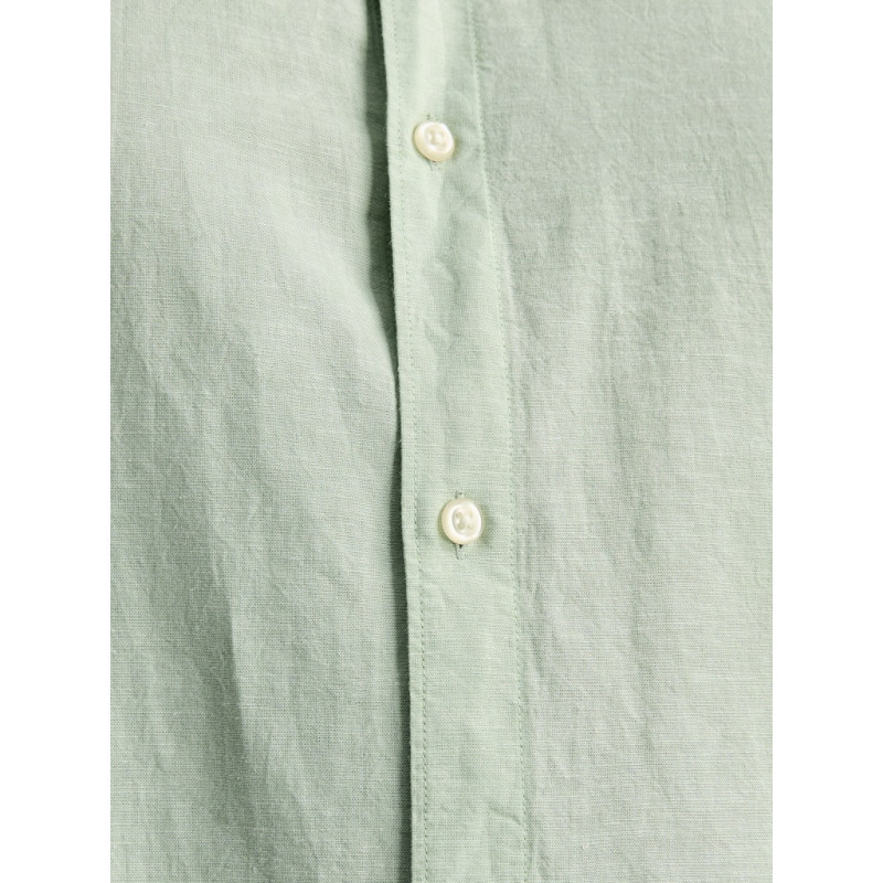 JACK & JONES PLUS Breeze Hør Skjorte - Iceberg Green