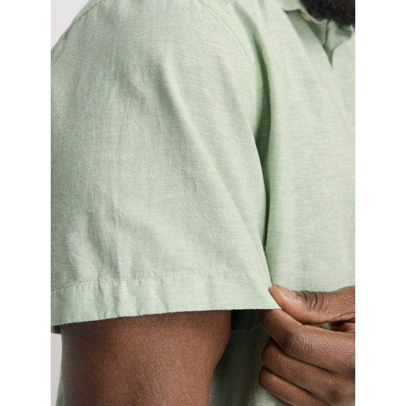 JACK & JONES PLUS Breeze Hør Skjorte - Iceberg Green