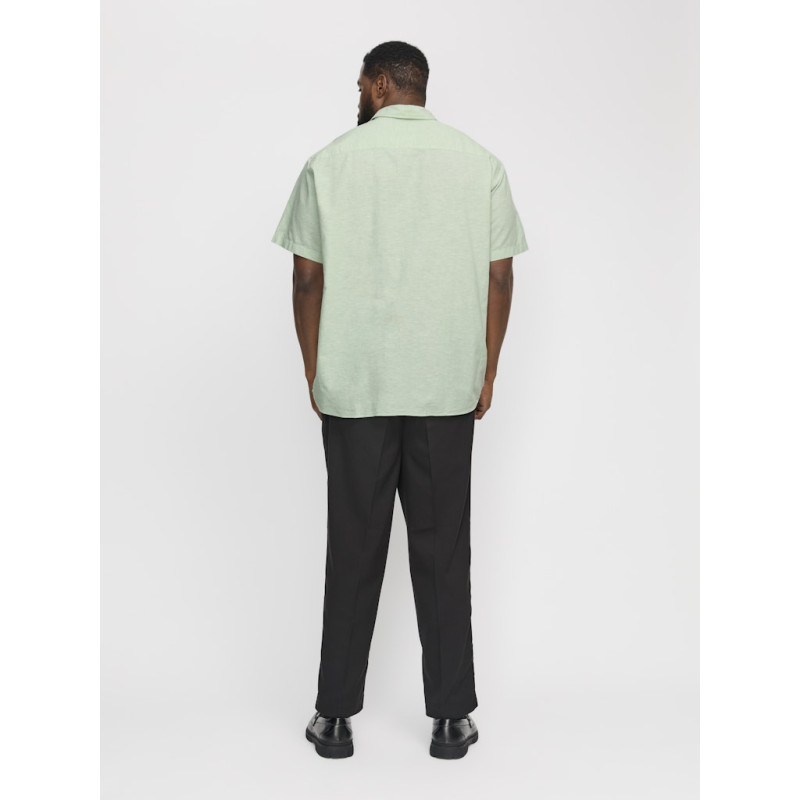 JACK & JONES PLUS Breeze Hør Skjorte - Iceberg Green