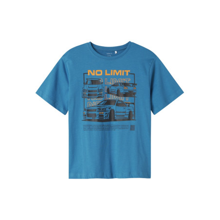 NAME IT KIDS Benibo T-Shirt - Fjord Blue