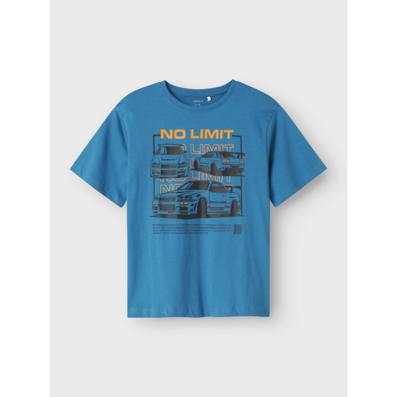 NAME IT KIDS Benibo T-Shirt - Fjord Blue