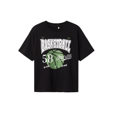 NAME IT KIDS Bennibo T-Shirt - Sort