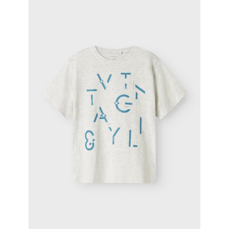 NAME IT KIDS Bennibo T-Shirt - Light Grey Melange