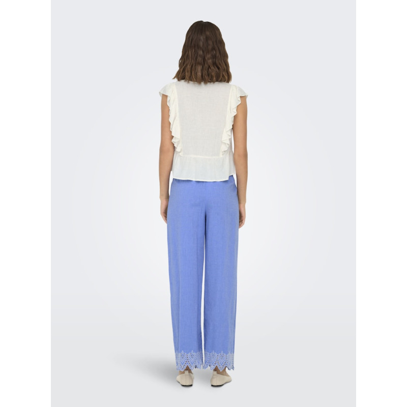 ONLY Paula Tulum Bukser - Blue Bonnet