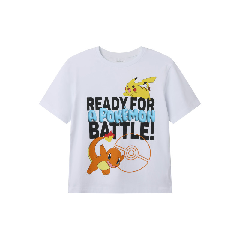 NAME IT KIDS Forder Pokemon T-Shirt - Bright White