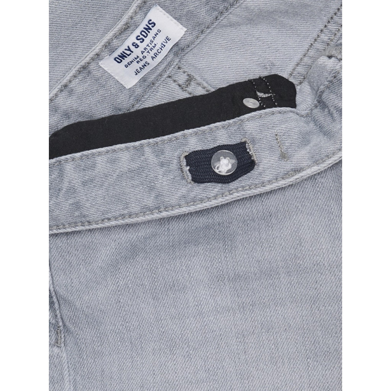 ONLY & SONS JUNIOR Edge Straight Lg 3364 Pim Jeans - Light Grey Denim