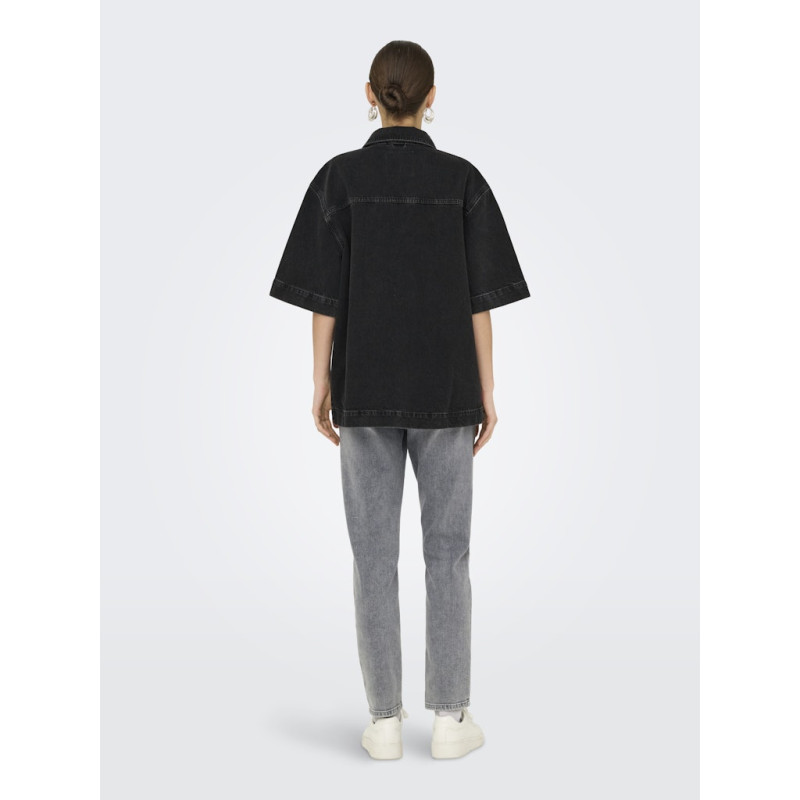 ONLY Sophie Oversized Denim Skjorte - Washed Black