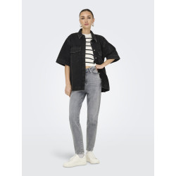 ONLY Sophie Oversized Denim Skjorte - Washed Black