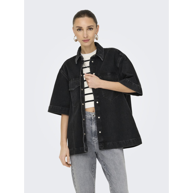 ONLY Sophie Oversized Denim Skjorte - Washed Black