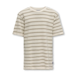 ONLY & SONS JUNIOR Ian Stribet T-Shirt - Chinchilla