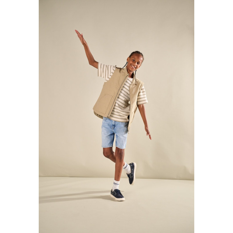 ONLY & SONS JUNIOR Ian Stribet T-Shirt - Chinchilla