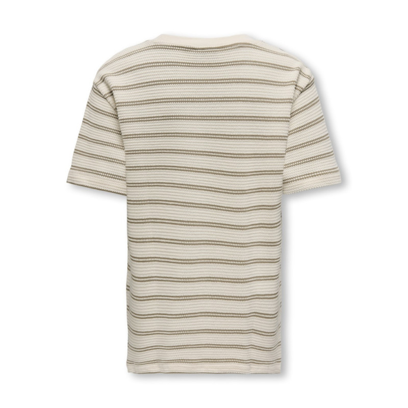 ONLY & SONS JUNIOR Ian Stribet T-Shirt - Chinchilla