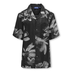 ONLY & SONS JUNIOR Rocket Resort Skjorte - Jet Black