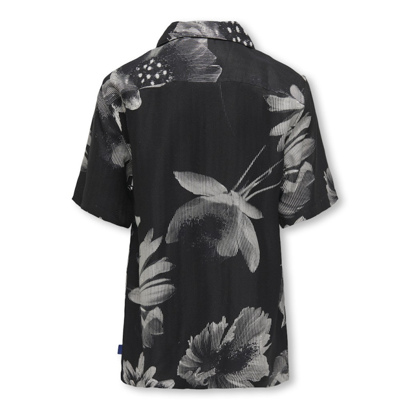 ONLY & SONS JUNIOR Rocket Resort Skjorte - Jet Black