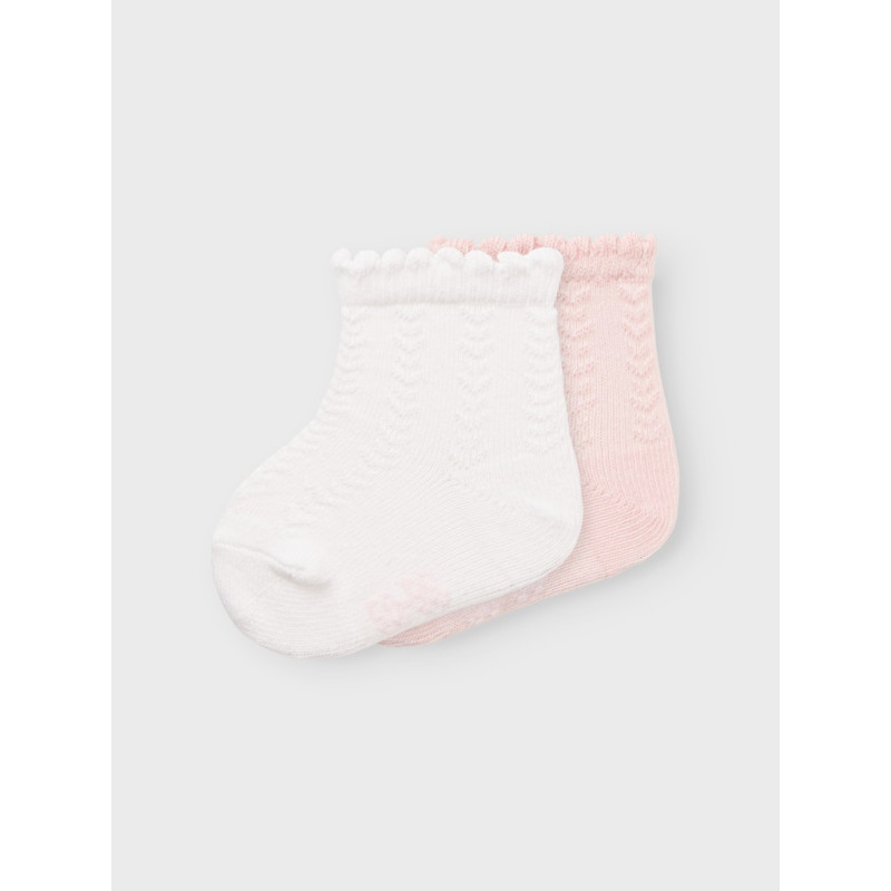 NAME IT BABY Ditta 2-Pak Strømper - Bright White