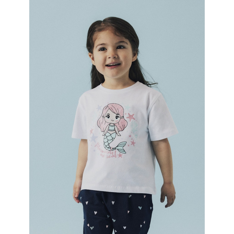 NAME IT MINI Frejane T-Shirt -  Lucient White