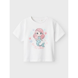 NAME IT MINI Frejane T-Shirt -  Lucient White