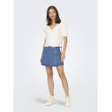 ONLY Villa Wrap Tie Denim Nederdel - Light Blue Denim