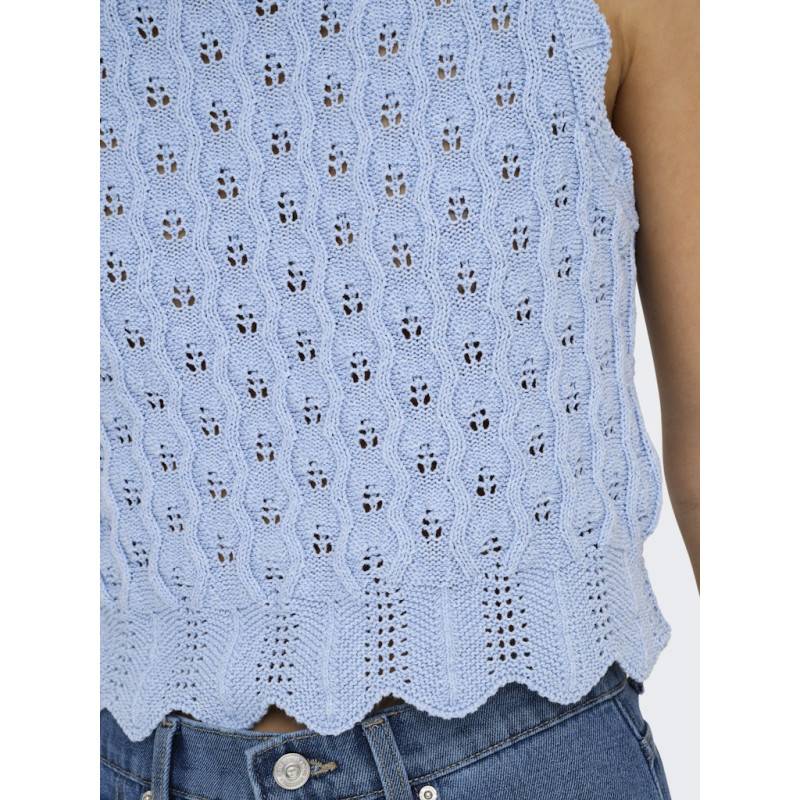 ONLY Luna Life Strik Top - Light Blue