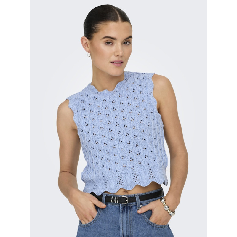 ONLY Luna Life Strik Top - Light Blue