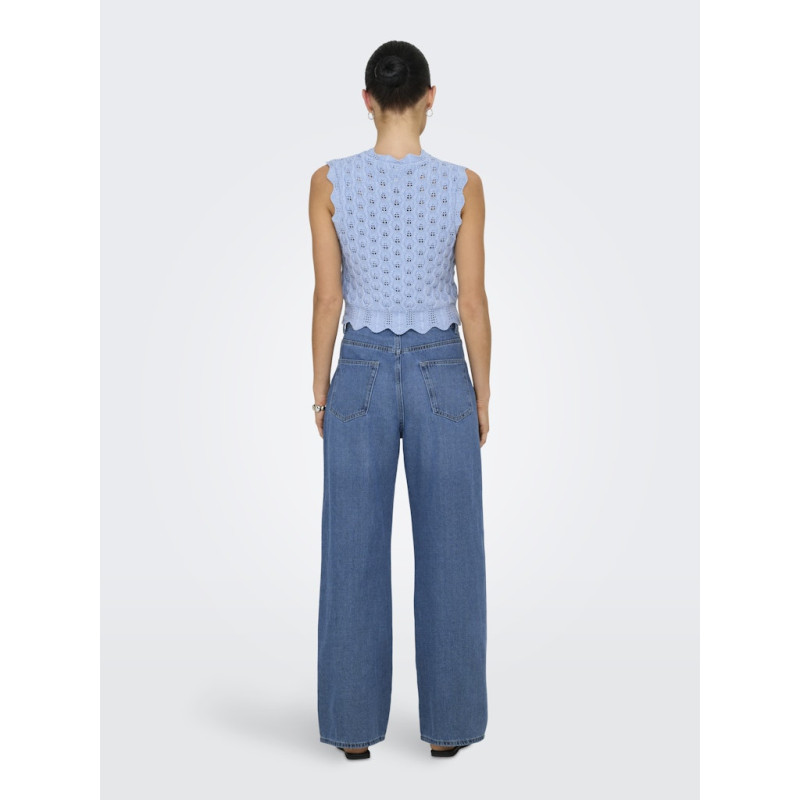 ONLY Luna Life Strik Top - Light Blue