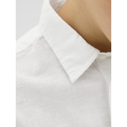 JACK & JONES JUNIOR Breeze Hør Skjorte - Hvid