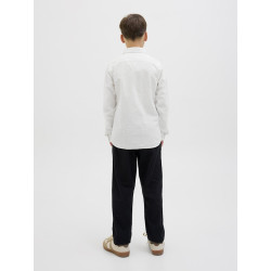 JACK & JONES JUNIOR Breeze Hør Skjorte - Hvid