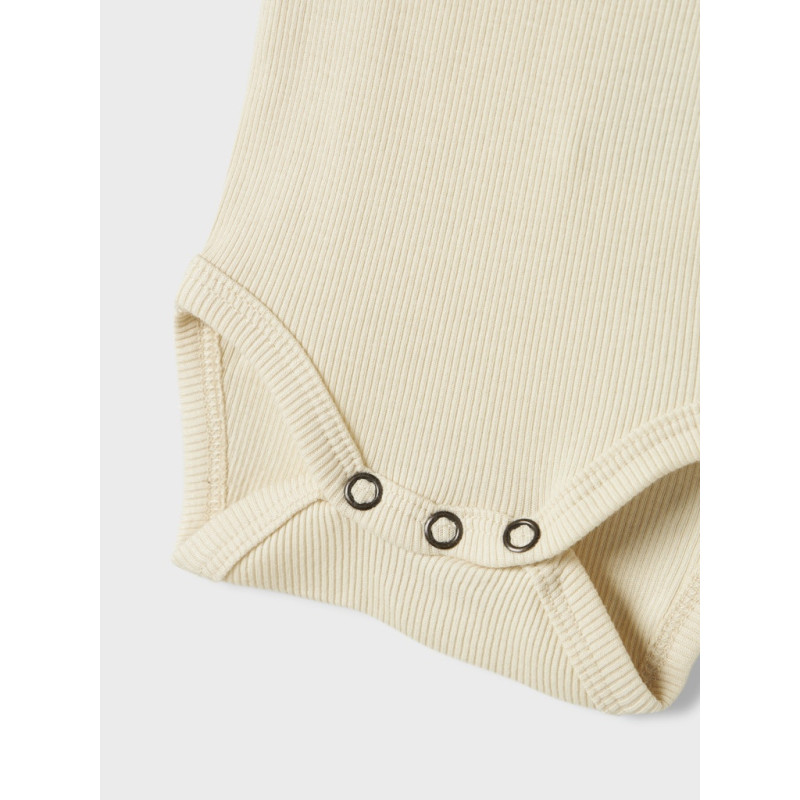 NAME IT Baby Kab Rib S/S Bodystocking - Summer Sand