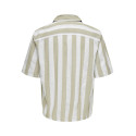 ONLY & SONS Tes Slub Stribet Skjorte - Chinchilla