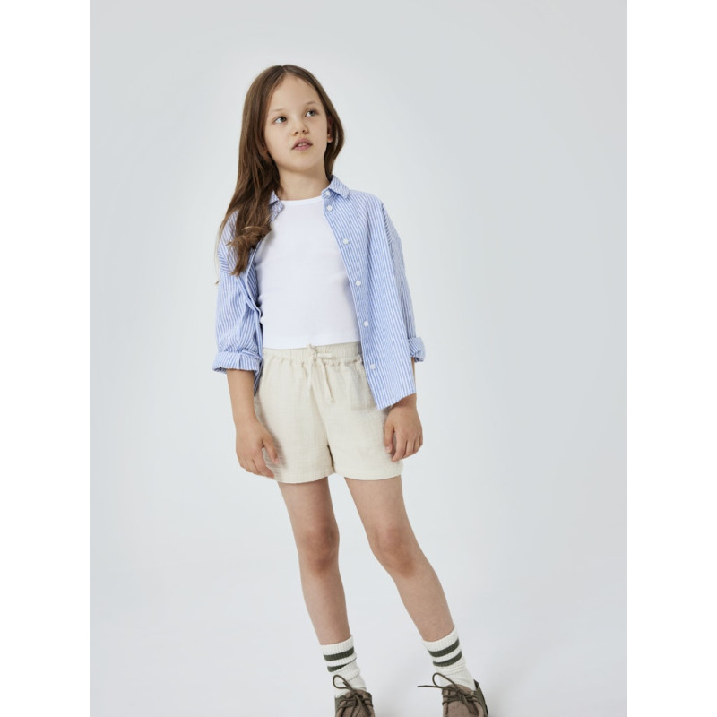 NAME IT KIDS Nakal Kort Top - Bright White