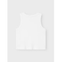 NAME IT KIDS Nakal Kort Top - Bright White