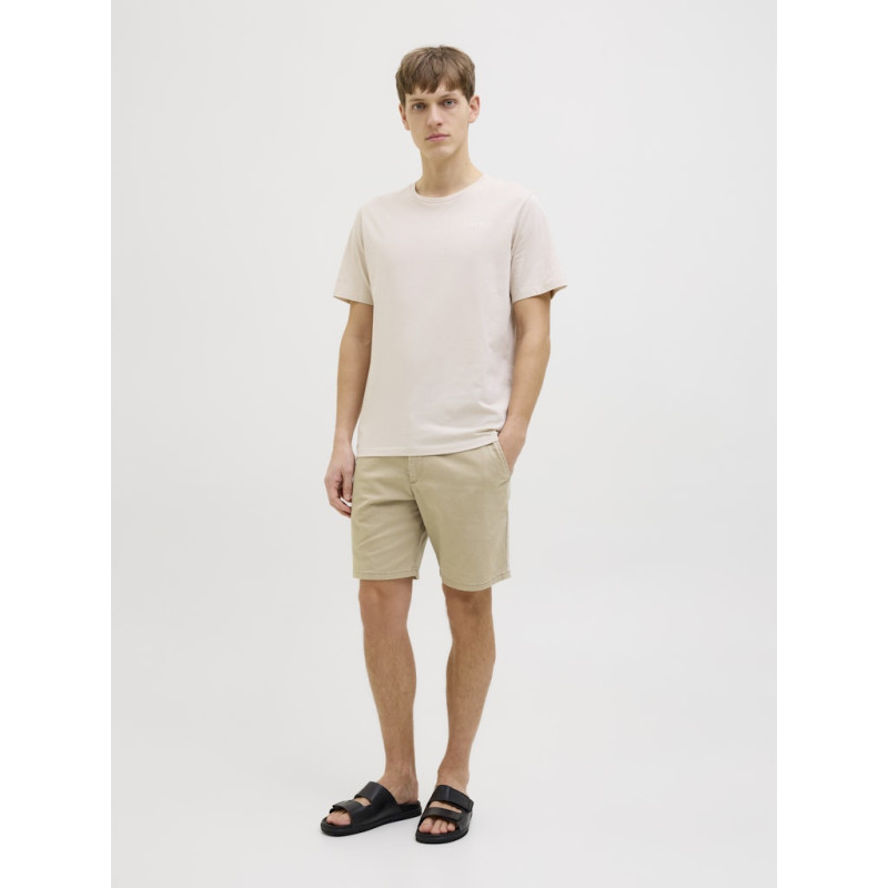 JJ REBEL Sharp Chino Shorts - Crockery