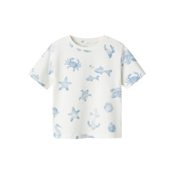 NAME IT MINI Fille T-Shirt - Cloud Dancer
